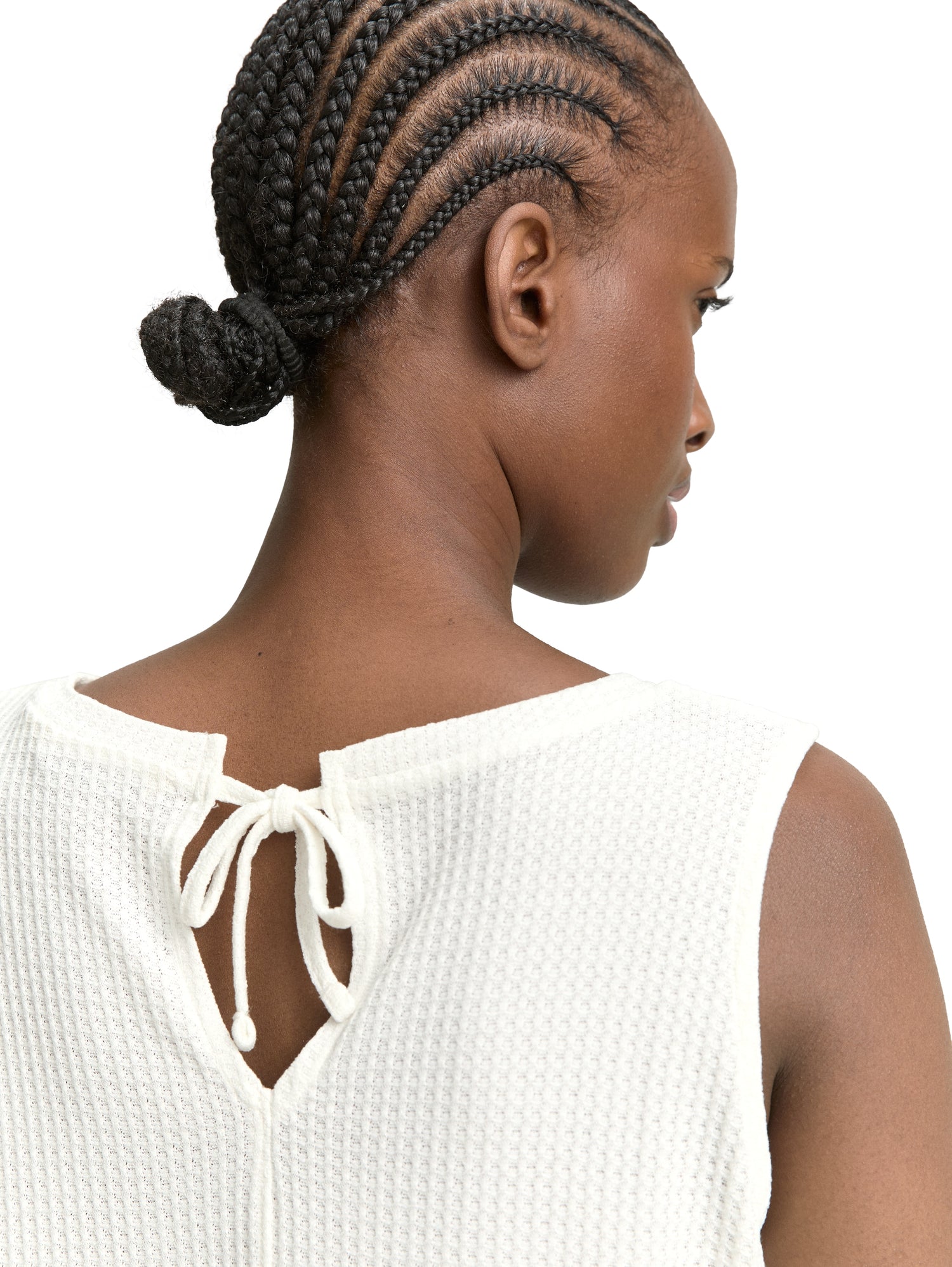 Loose Fit Top mit Waffelstruktur