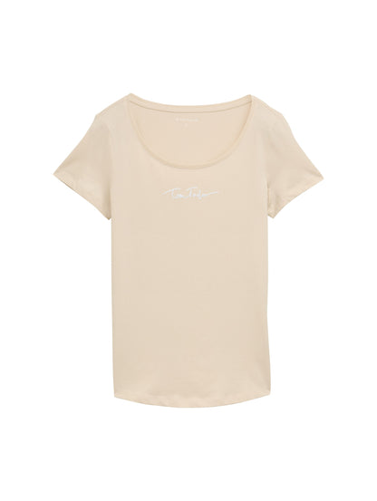 T-Shirt in Unifarben