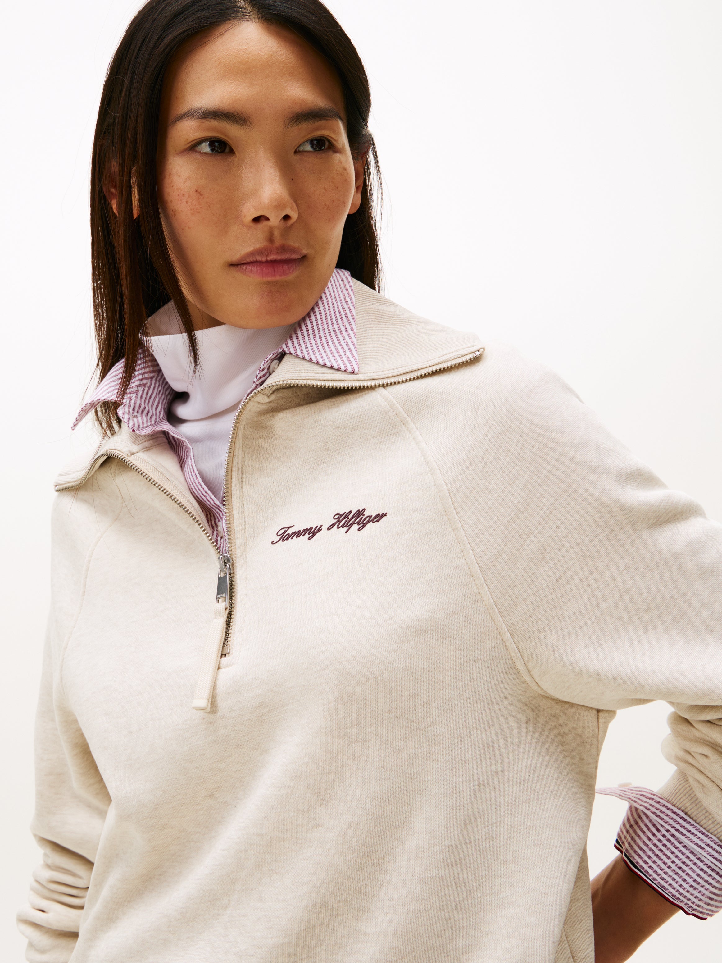 CLASSIC SCRIPT FLEECE HALF-ZIP