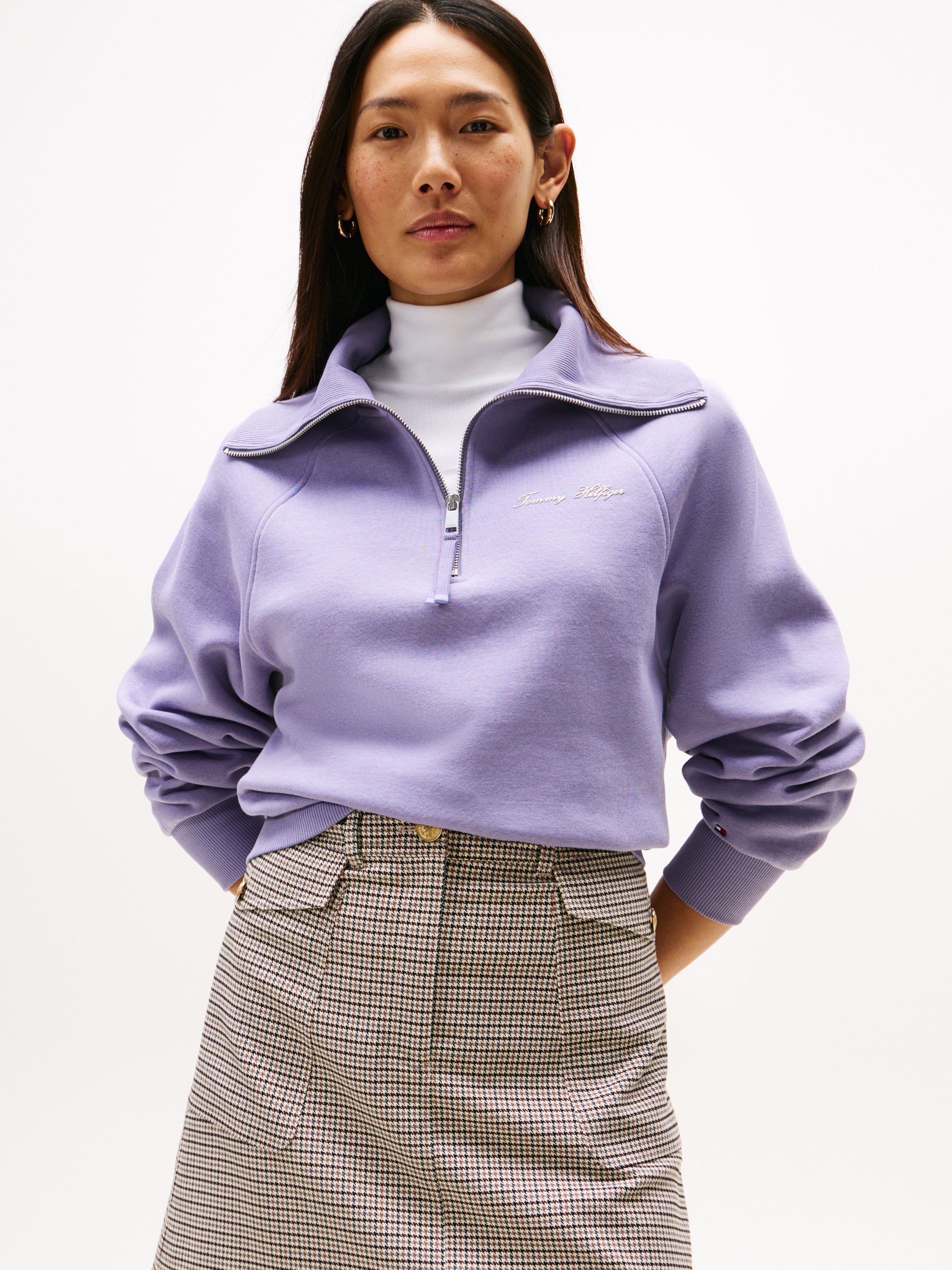 CLASSIC SCRIPT FLEECE HALF-ZIP