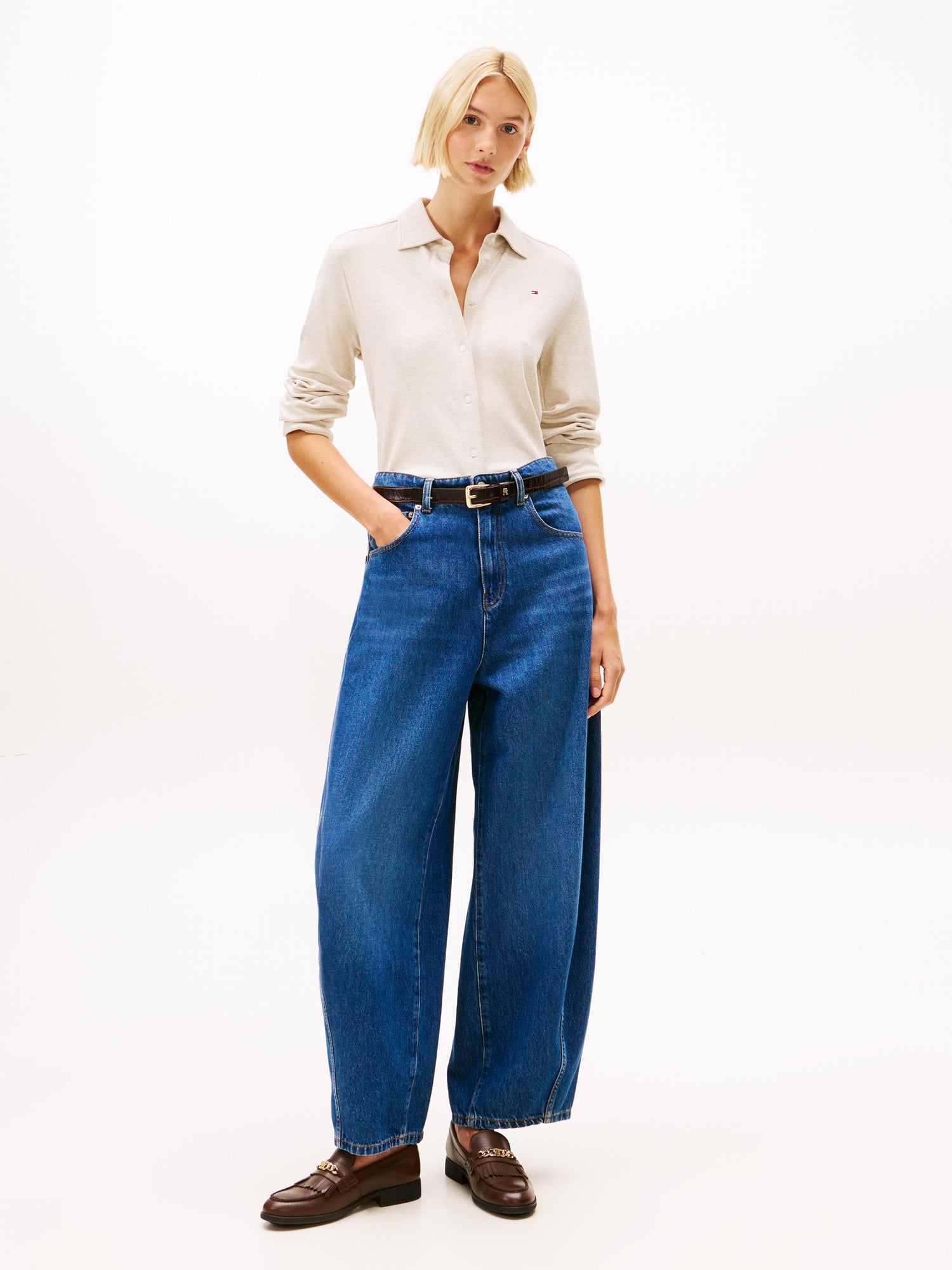 MODERN INTERLOCK REG LS SHIRT