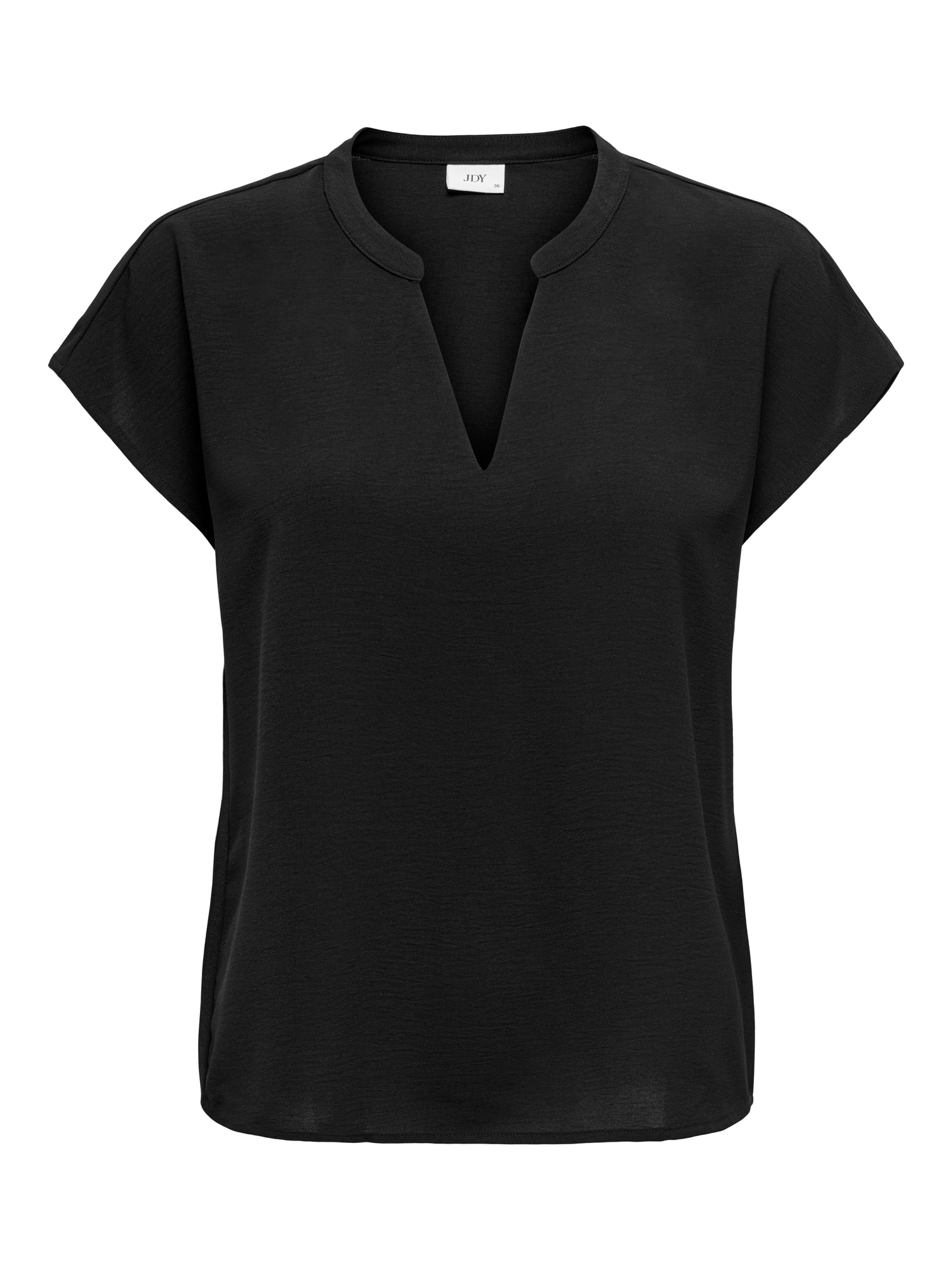 ONLY JdY JDY Damen Top V-Ausschnitt Kurzarm Voluminöser Armschnitt Mittelsohle Kork