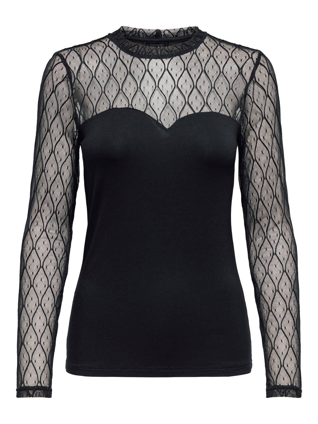 ONLSALINA L/S LACE MIX TOP JRS