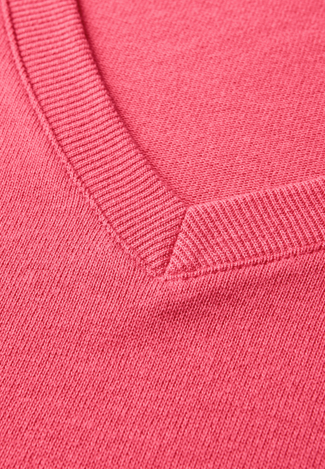 Strick-Look V-Neck T-Shirt
