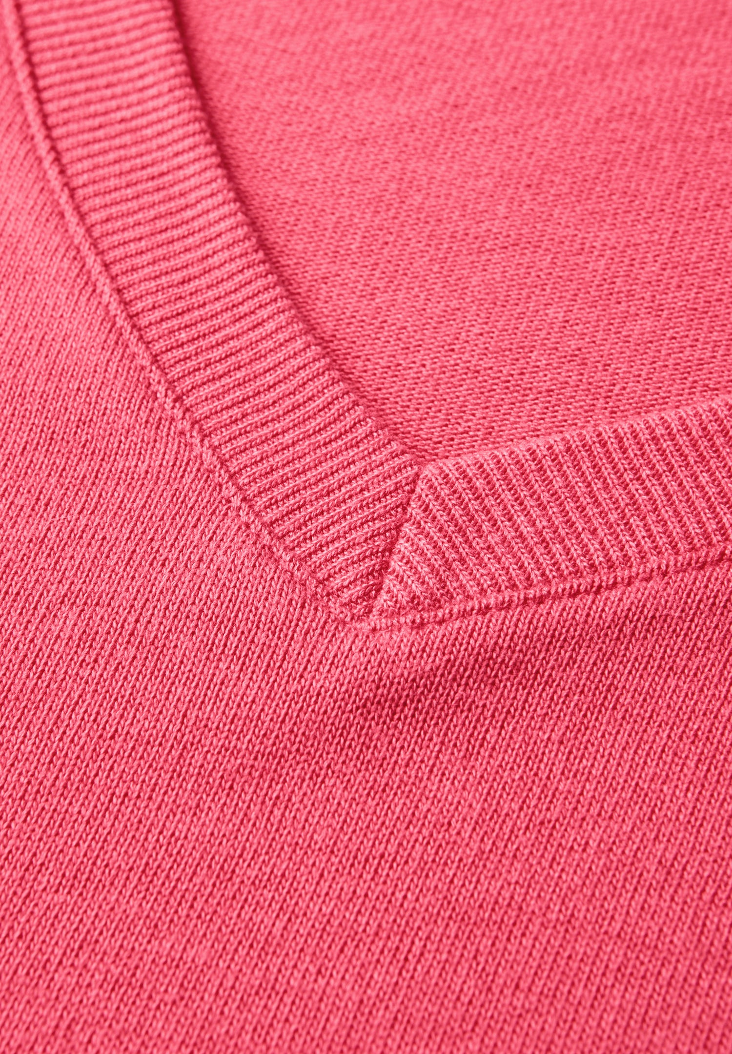 Strick-Look V-Neck T-Shirt
