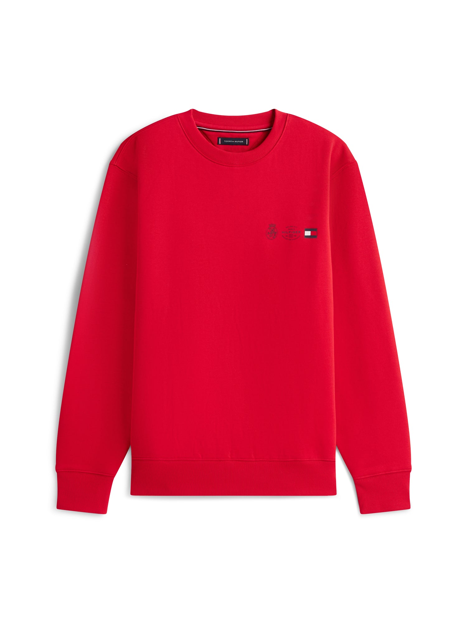 SMALL CREST OUTLINE CREW NECK
