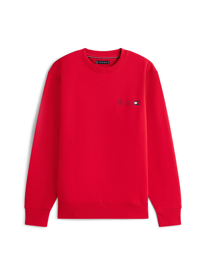 SMALL CREST OUTLINE CREW NECK