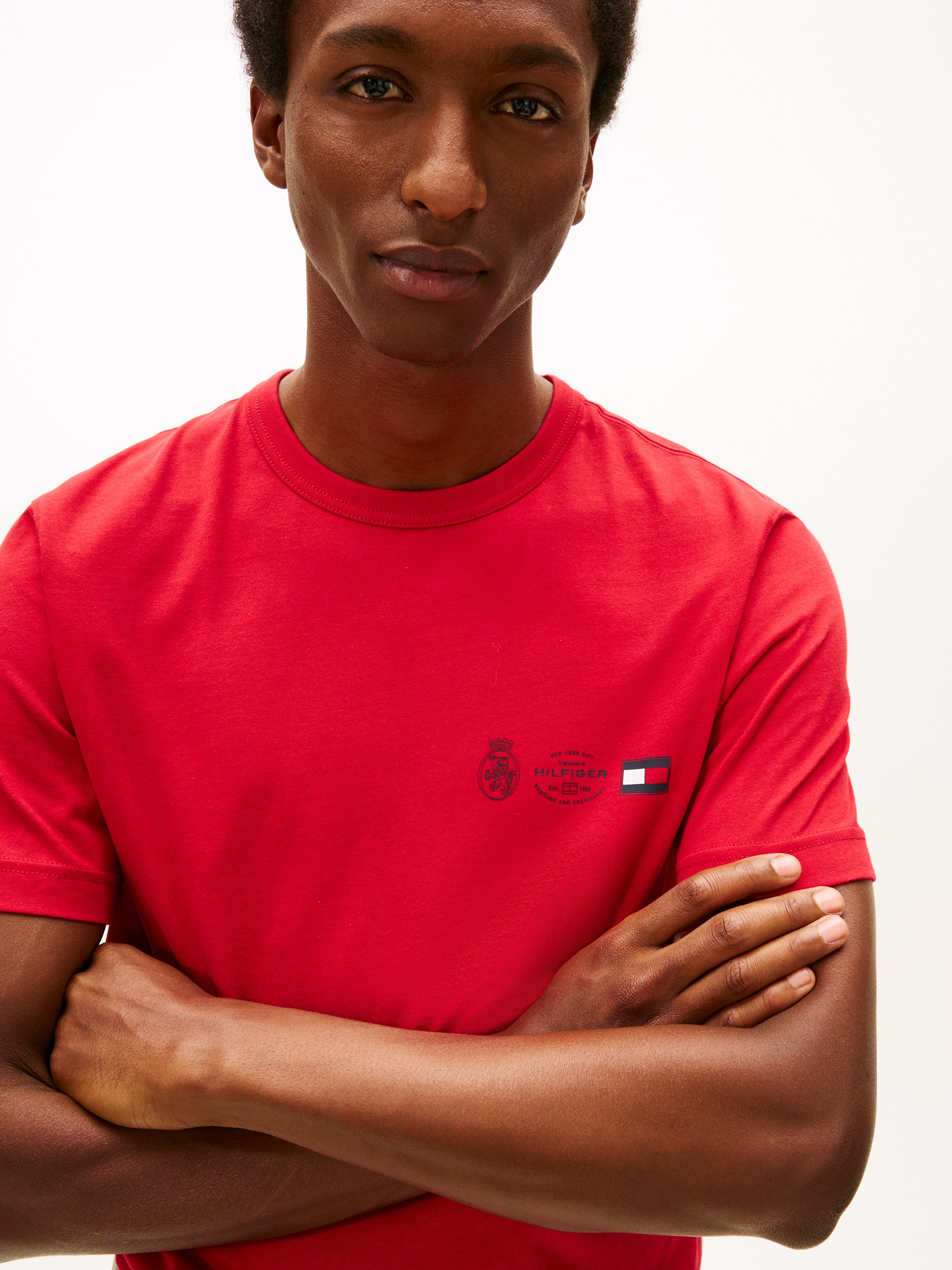 SMALL CREST OUTLINE TEE