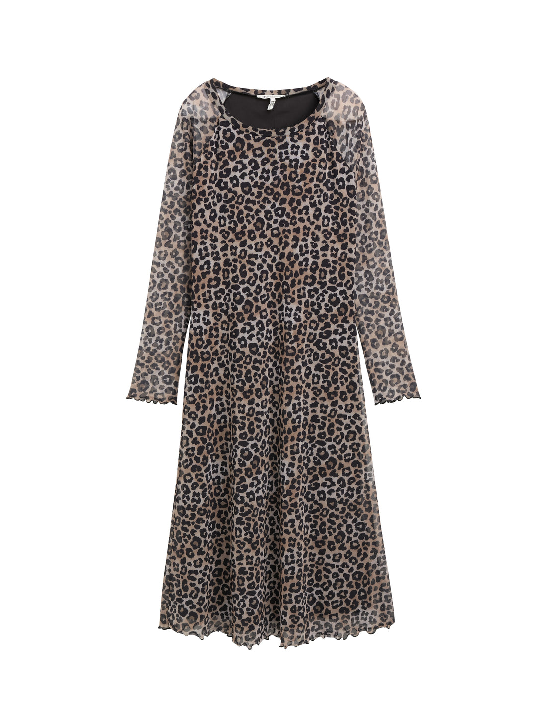 Mesh Midi-Kleid mit Muster