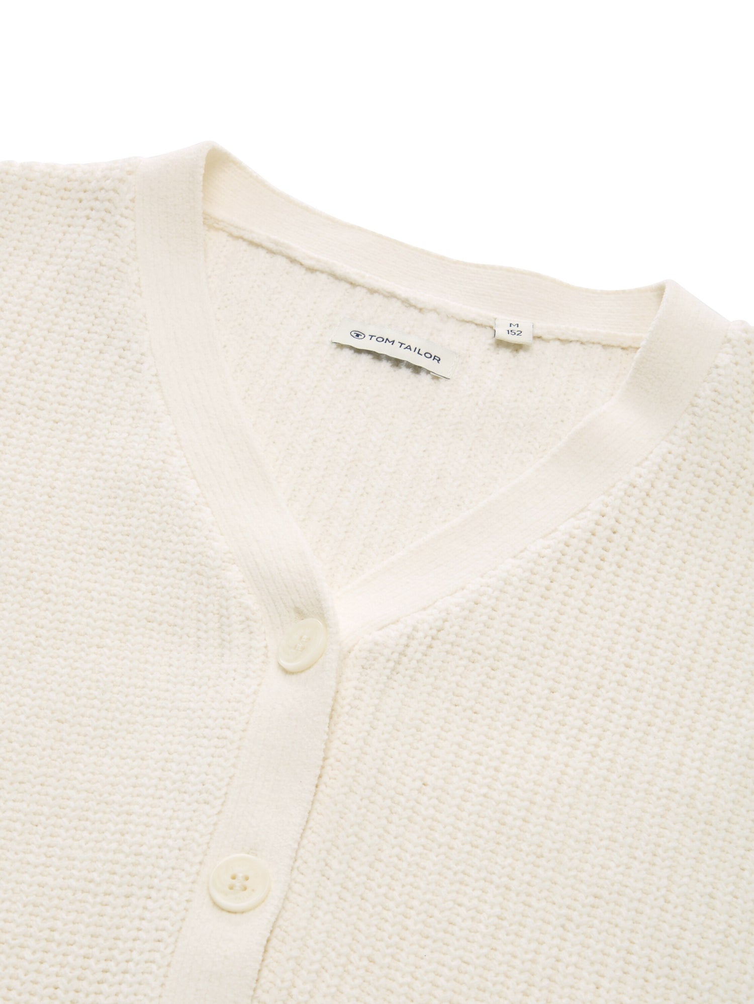 Cropped Cardigan mit V-Ausschnitt