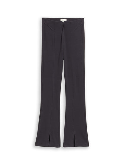 Flared Leggings mit Schlitz-Detail