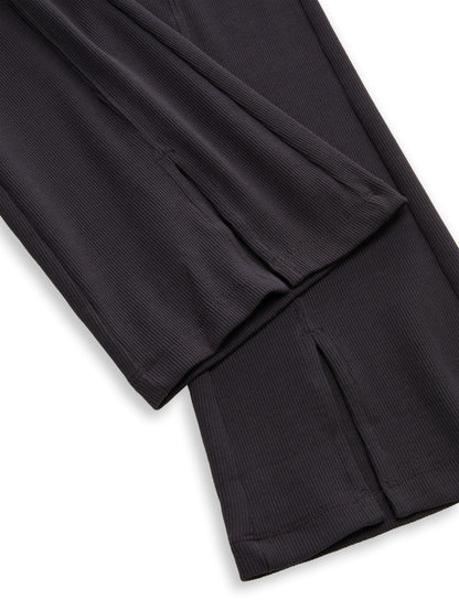 Flared Leggings mit Schlitz-Detail