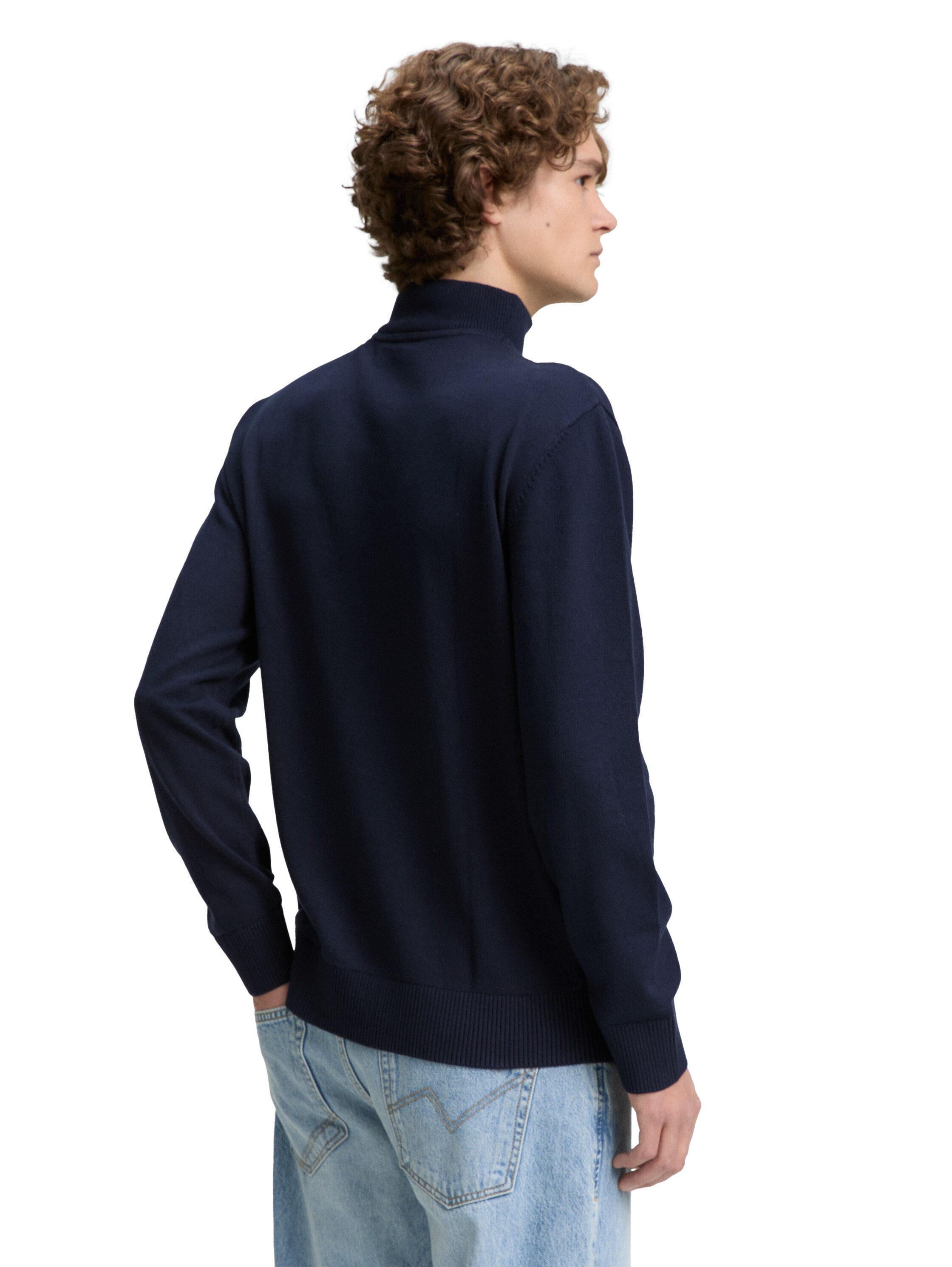 Troyer Strickpullover aus Baumwolle