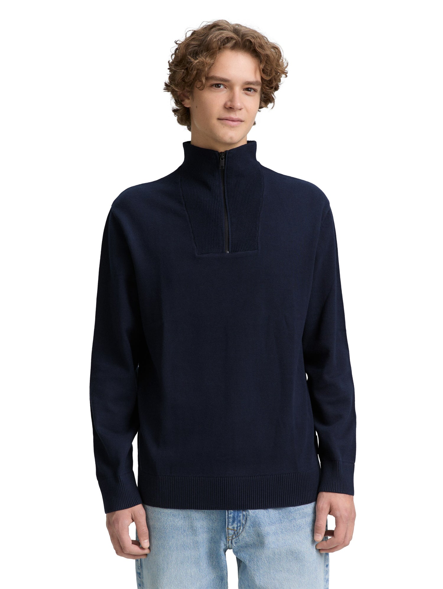 Troyer Strickpullover aus Baumwolle