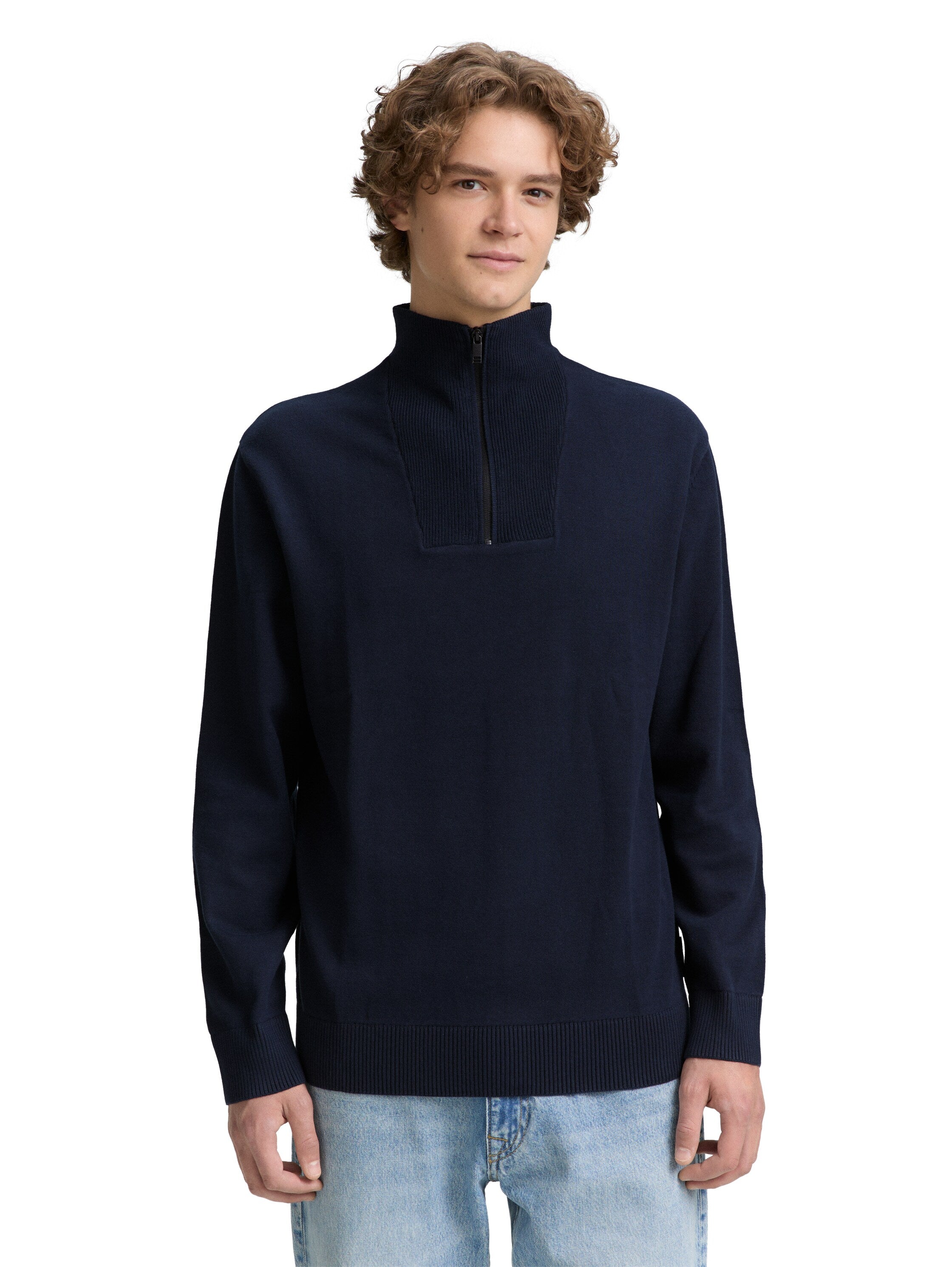 Troyer Strickpullover aus Baumwolle