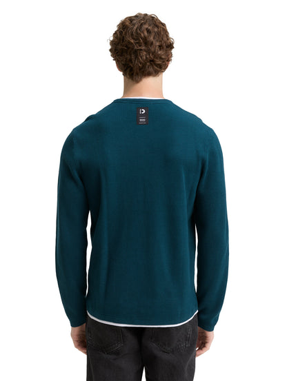 2-in-1 Strickpullover aus Baumwolle