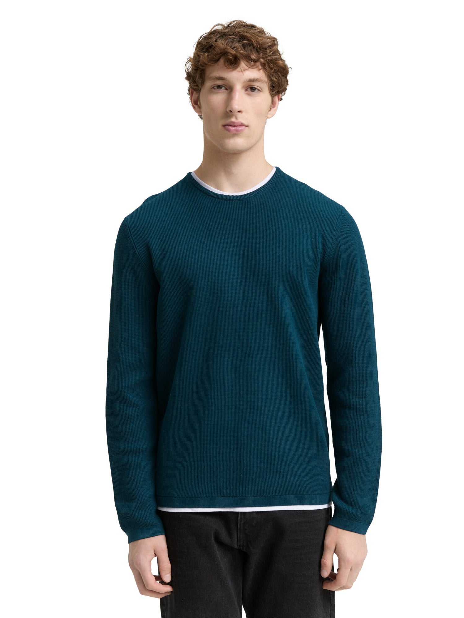 2-in-1 Strickpullover aus Baumwolle