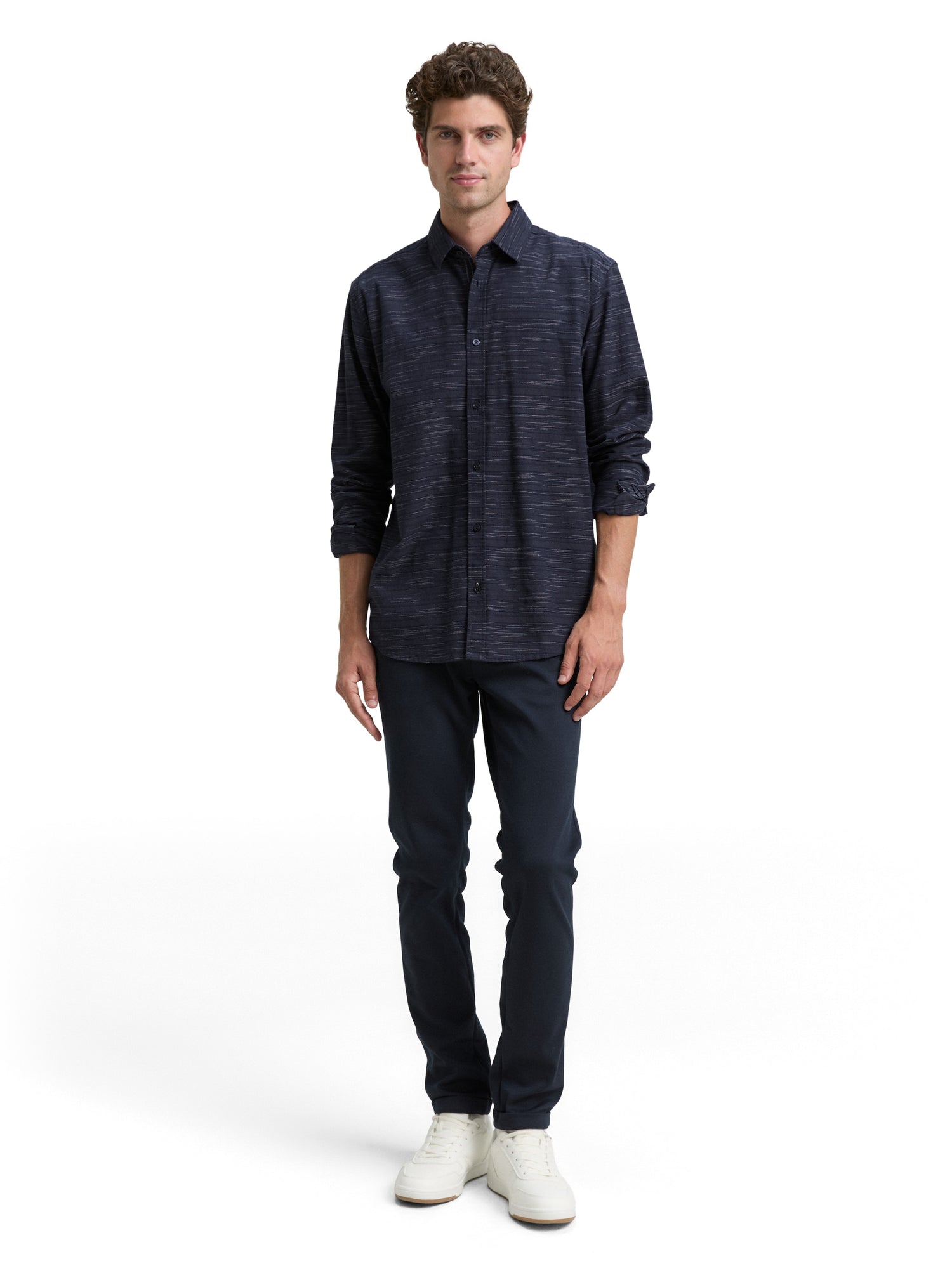 Regular Fit Hemd mit Streifenmuster