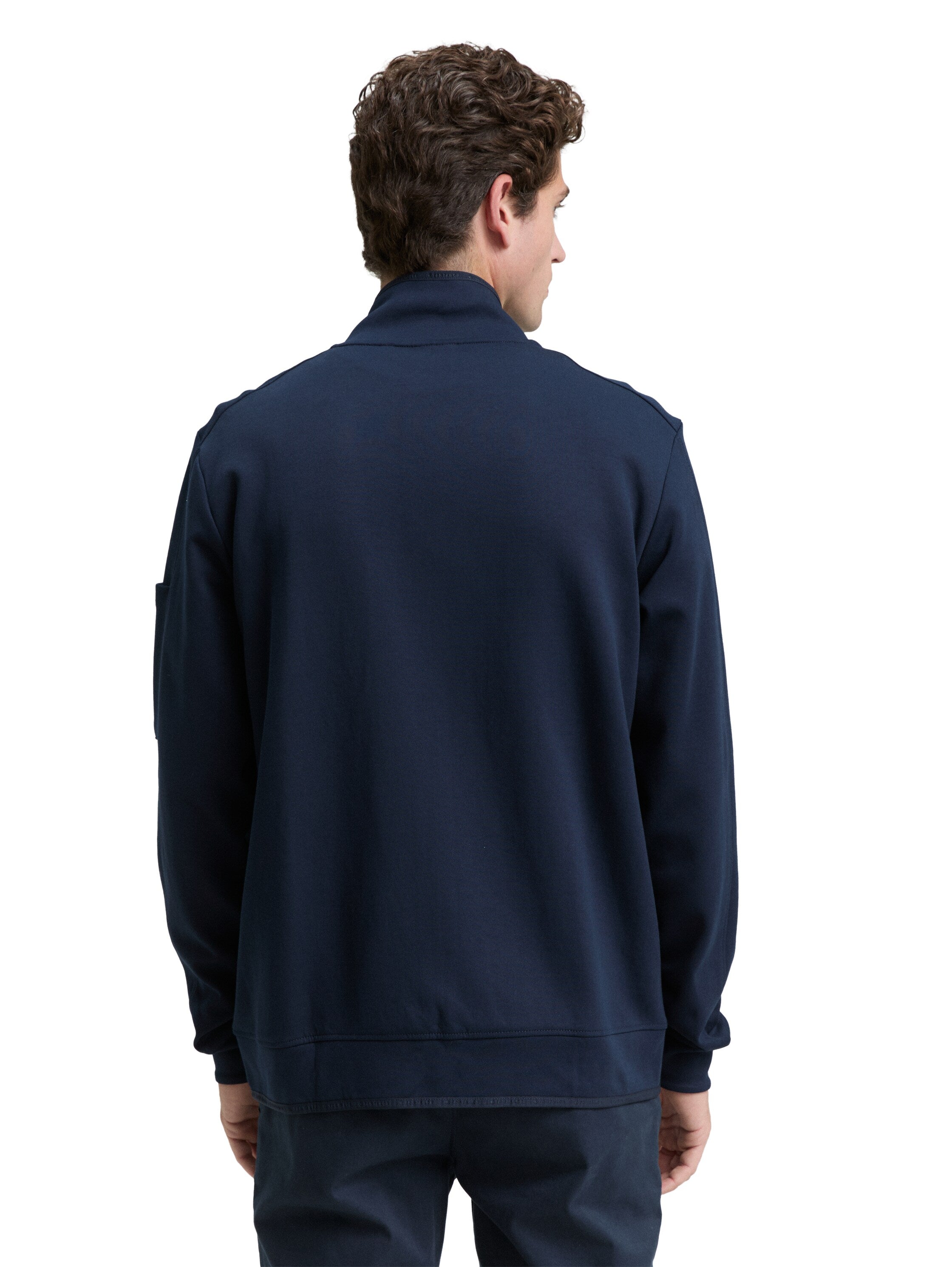 Sweatjacke mit Stehkragen
