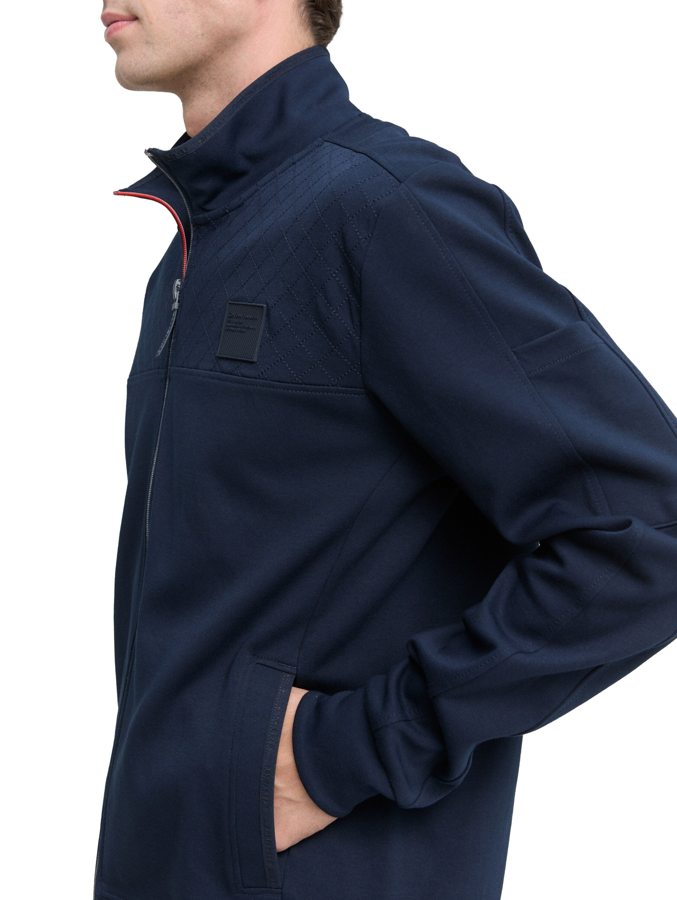 Sweatjacke mit Stehkragen