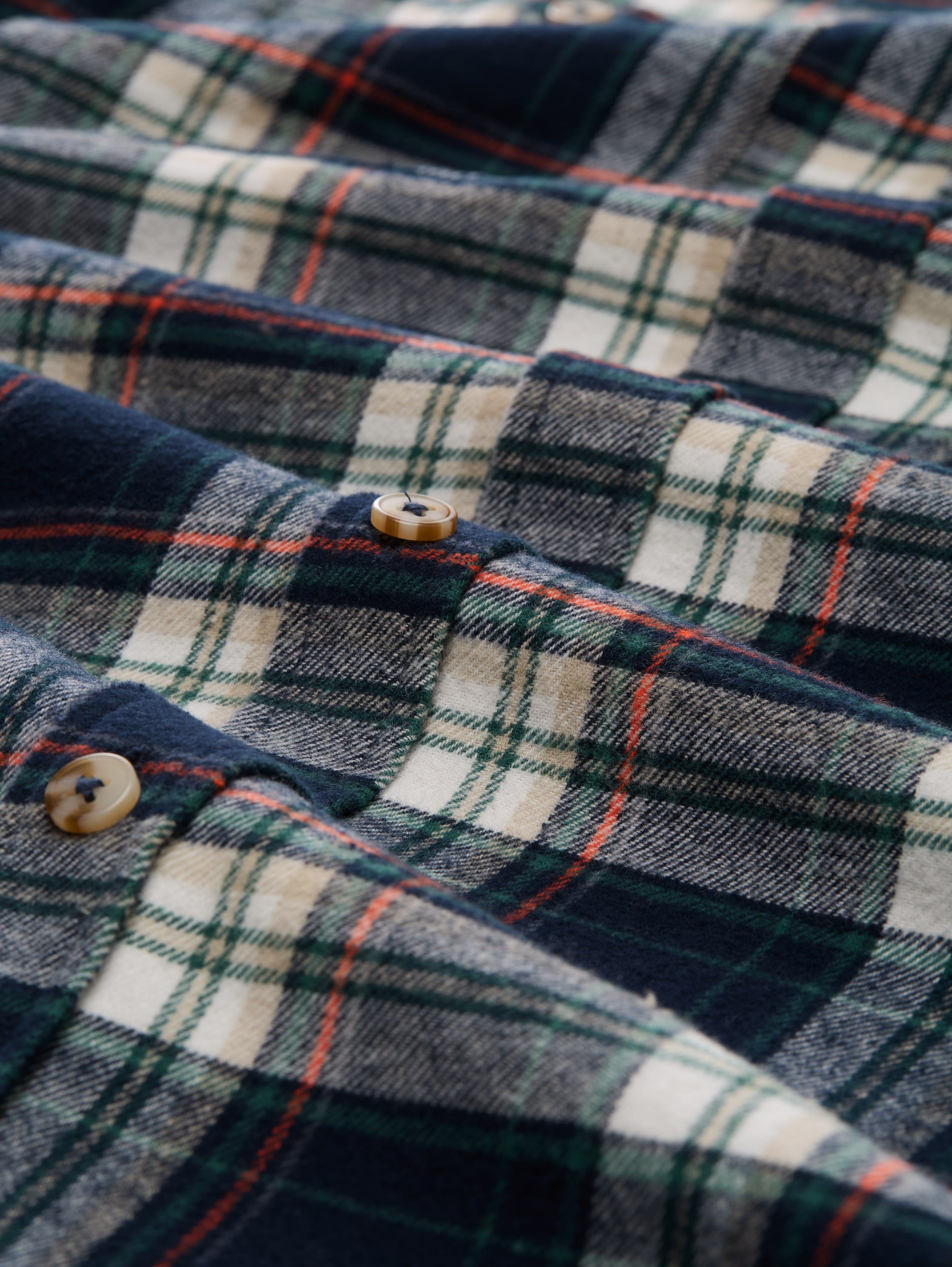 Locker geschnittenes Herren Karohemd Comfort Fit Baumwolle