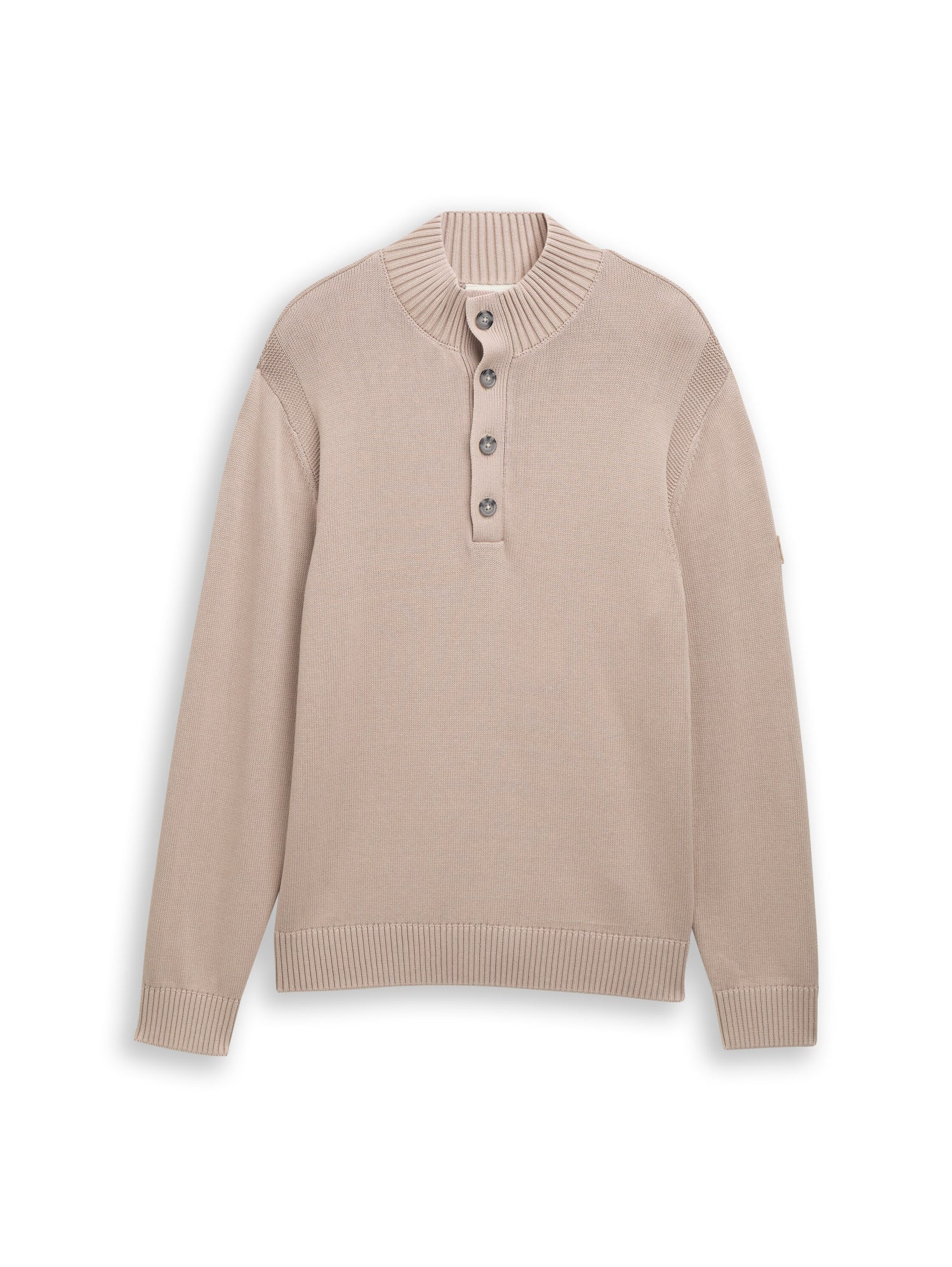 Troyer Strickpullover im Washed-Look aus Baumwolle