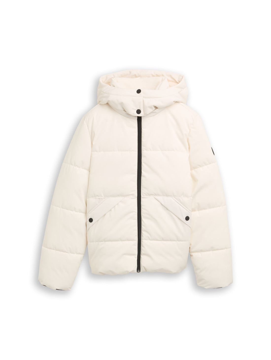 Puffer-Jacke mit abnehmbarer Kapuze