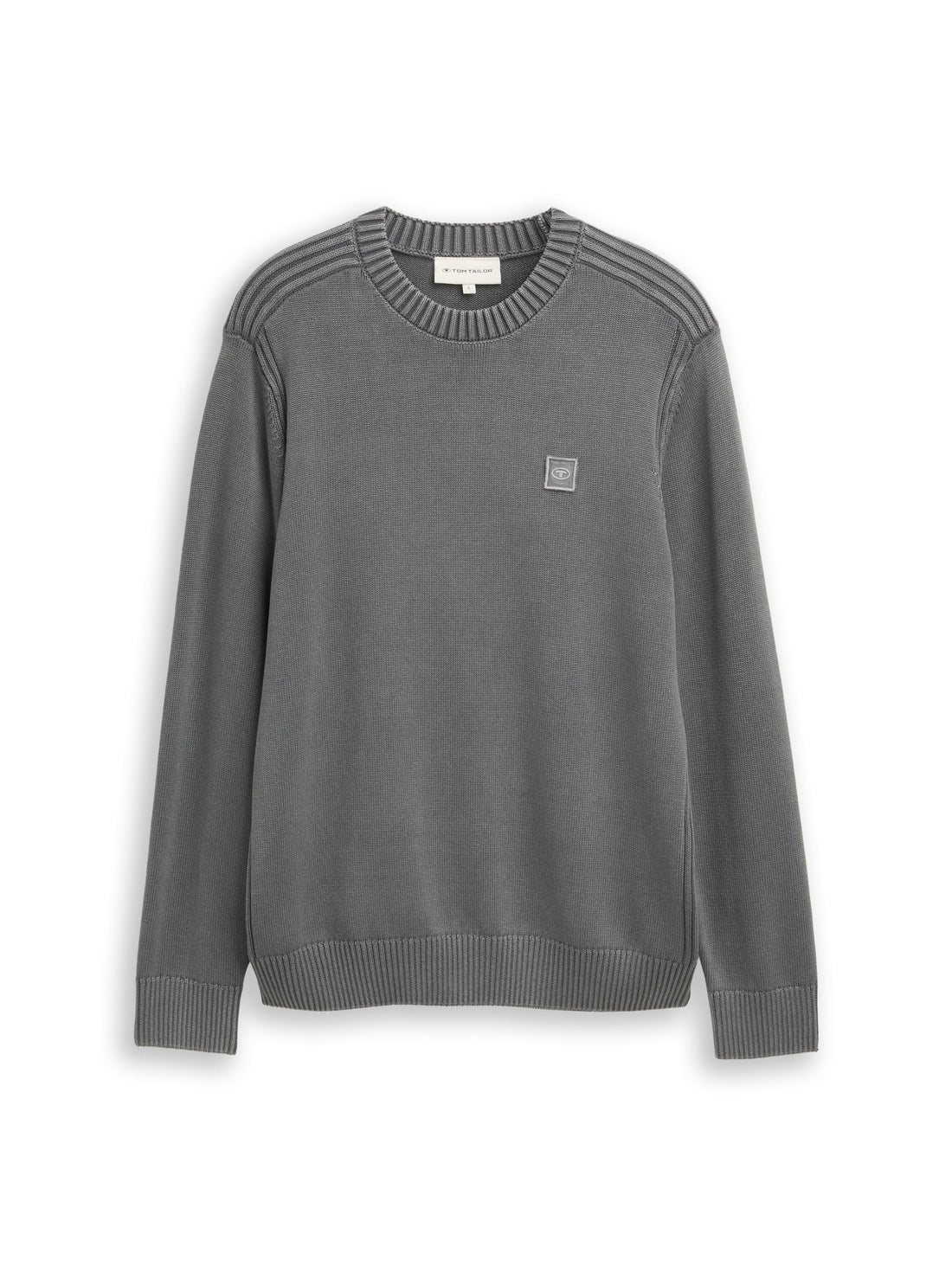 Strickpullover im Washed-Look aus Baumwolle