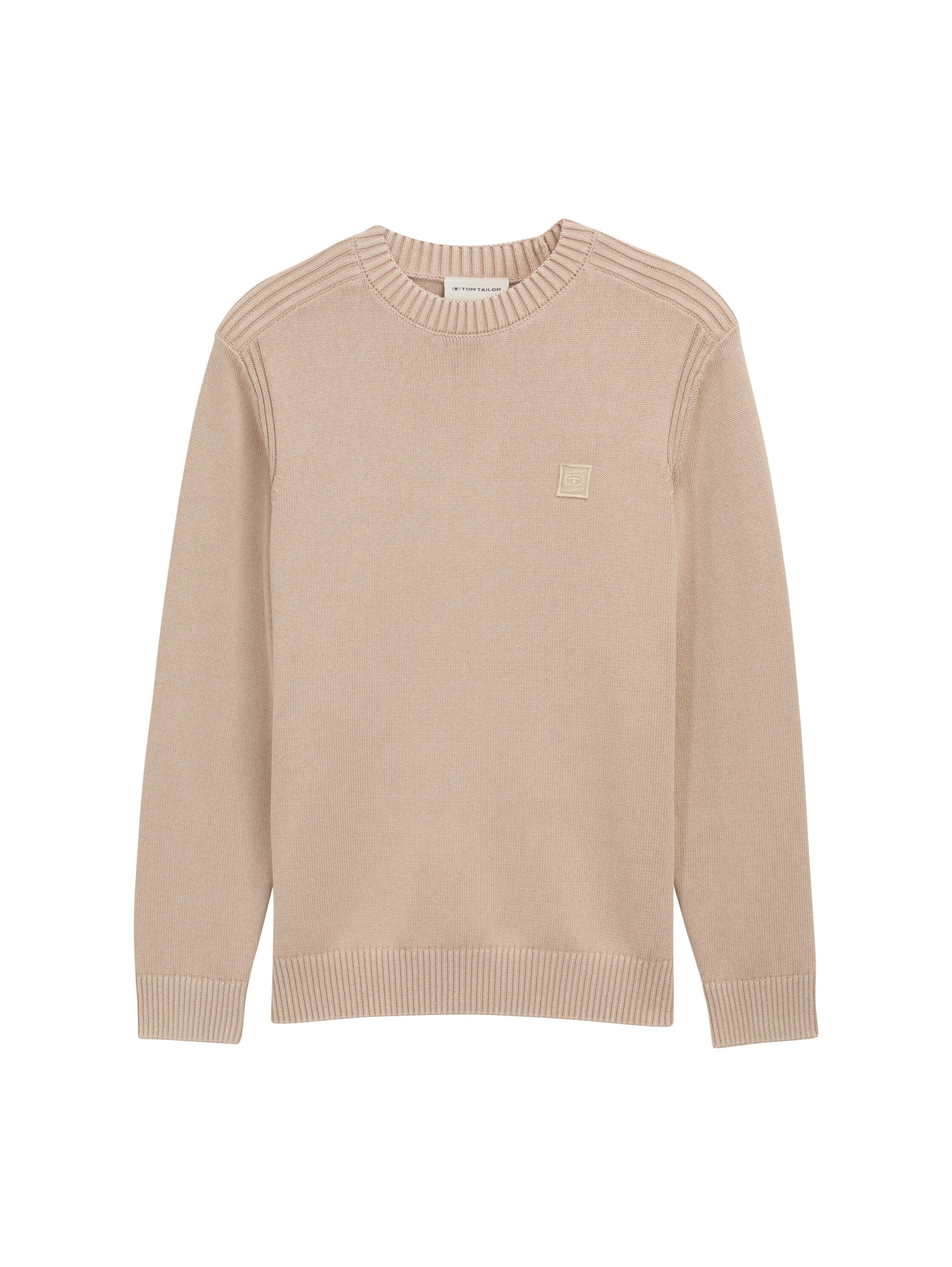 Strickpullover im Washed-Look aus Baumwolle