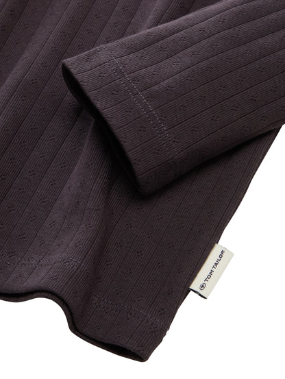 Pointelle Langarmshirt