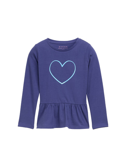 Langarmshirt mit Volant