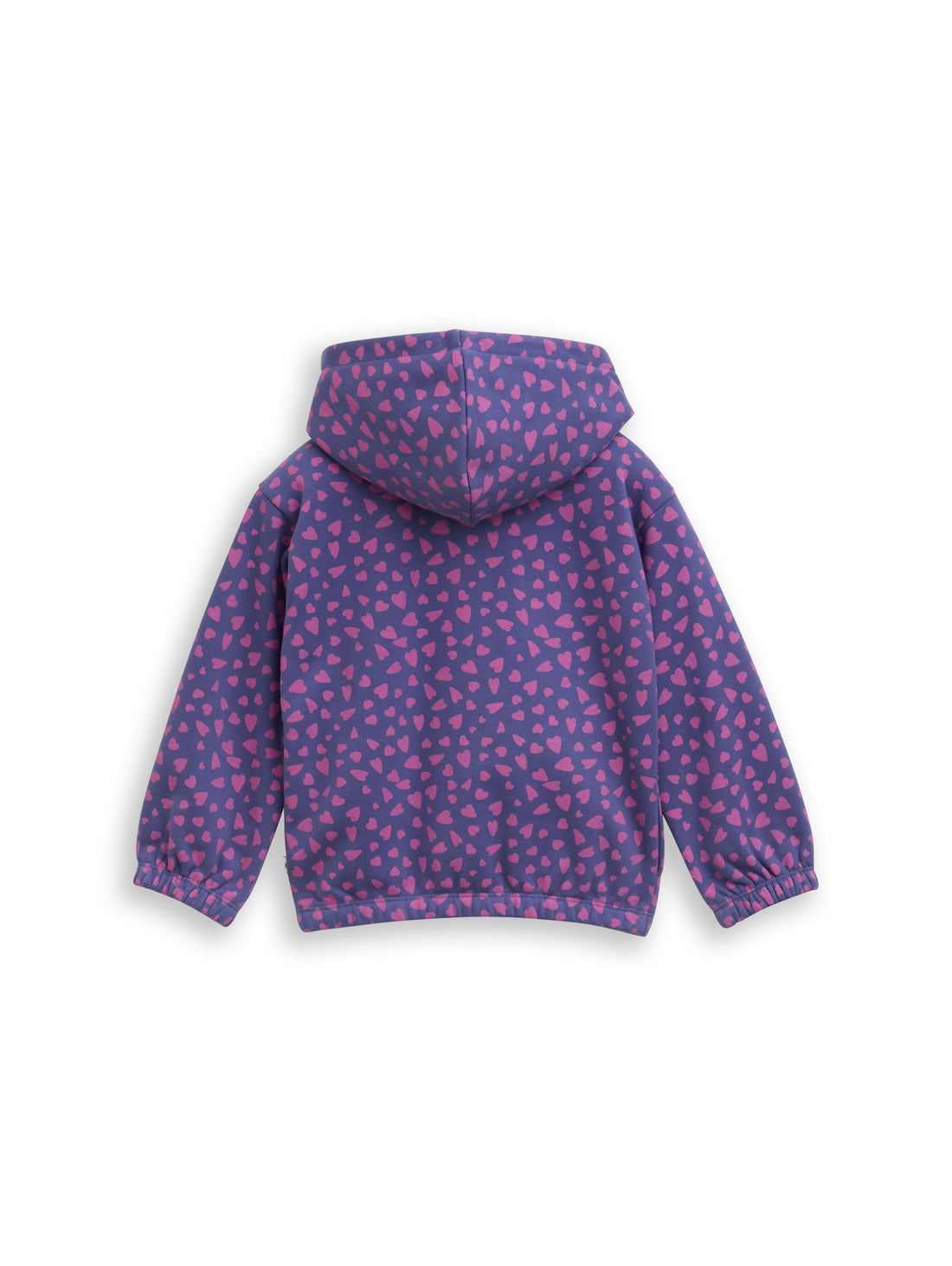Cropped Hoodie Sweatjacke mit Allover-Print