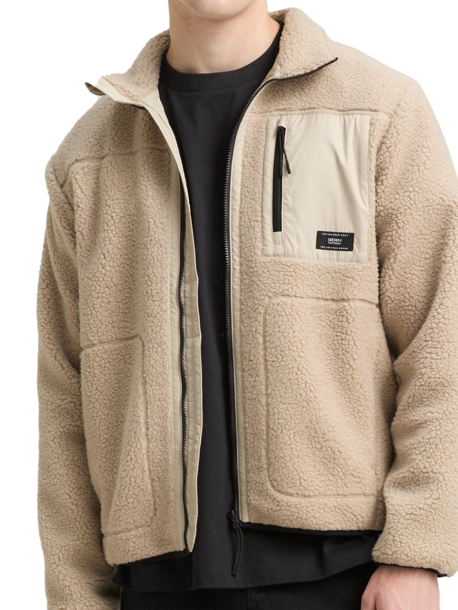 Teddyjacke mit Stehkragen