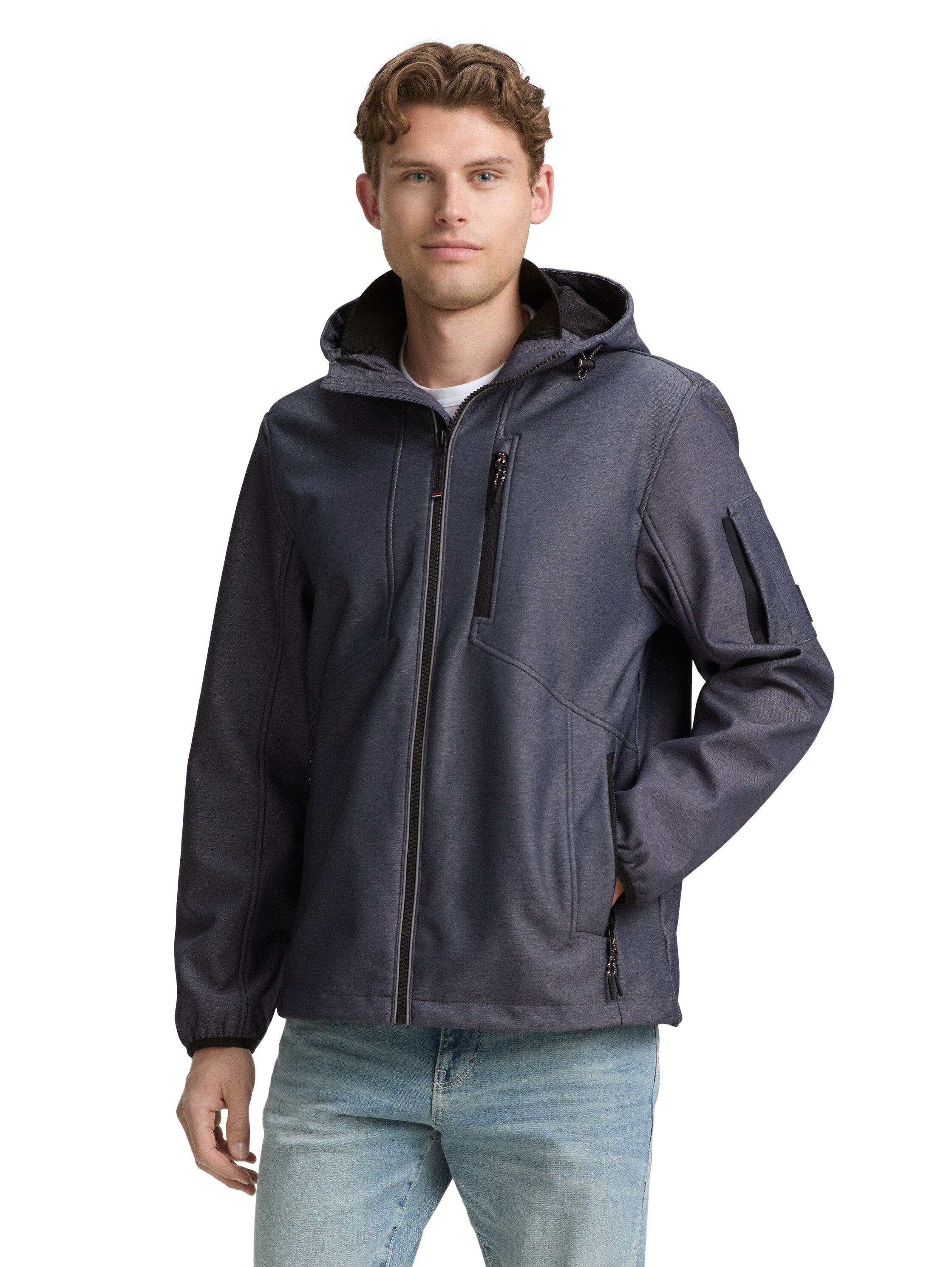 Softshell Jacke mit Kapuze