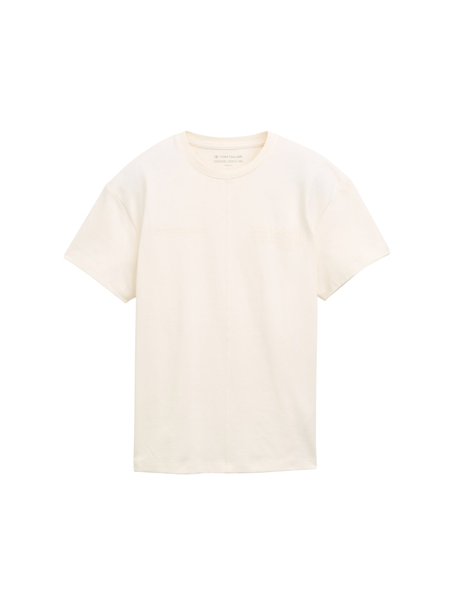 Oversized T-Shirt mit Ziernaht