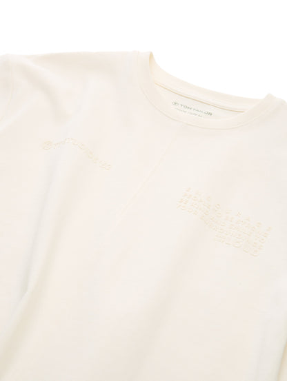 Oversized T-Shirt mit Ziernaht