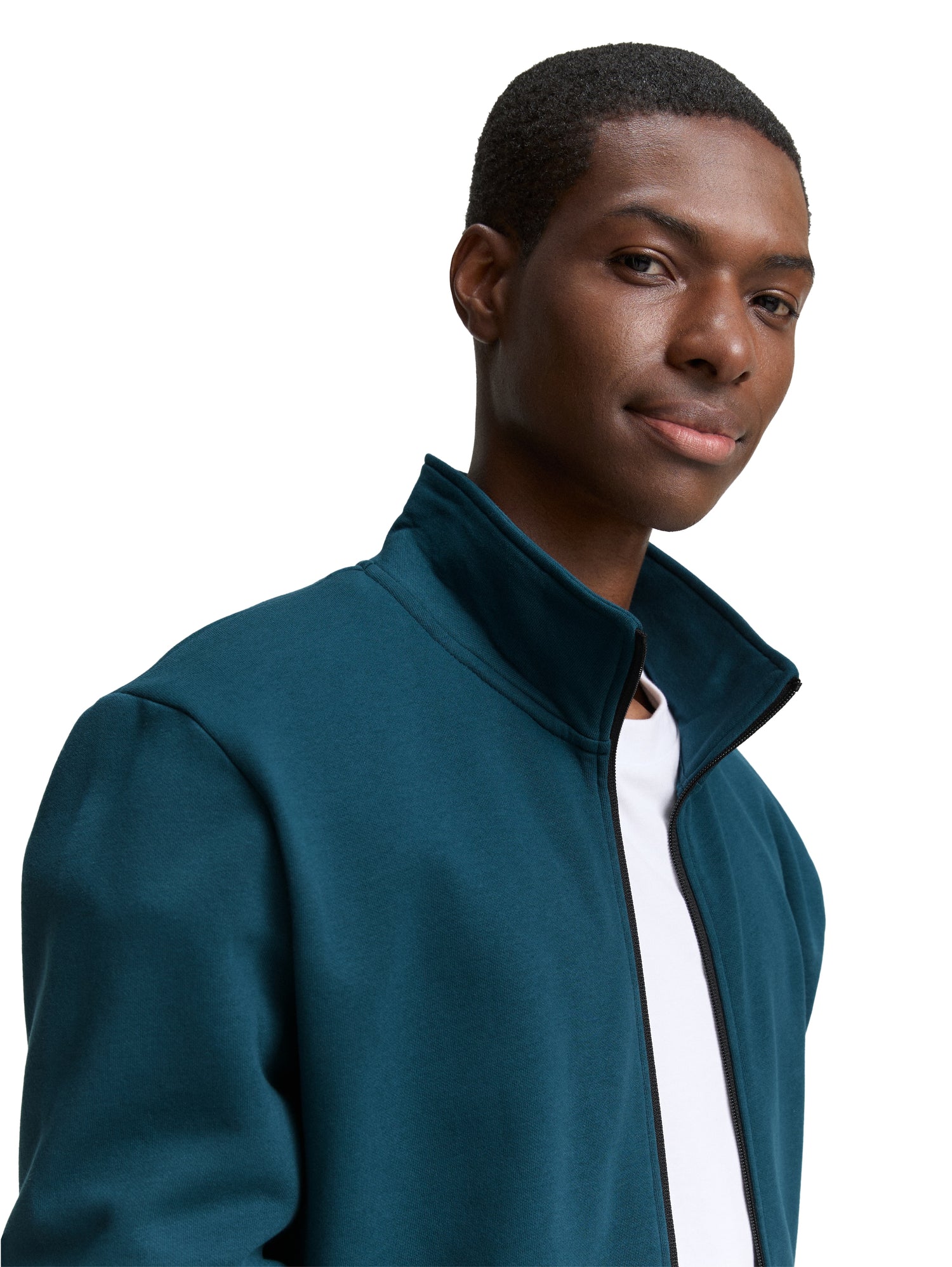 Sweatjacke mit Logo-Badge