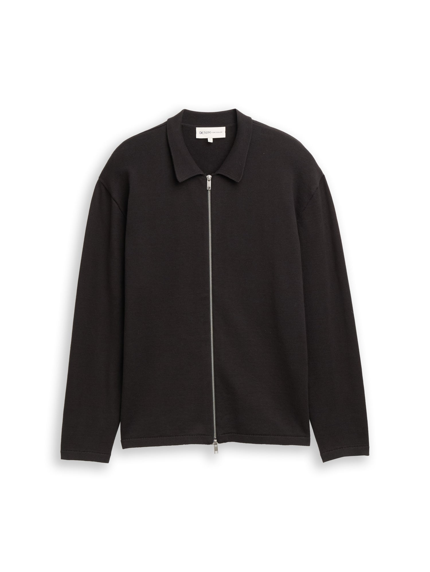 Relaxed Fit Strickjacke mit Reißverschluss