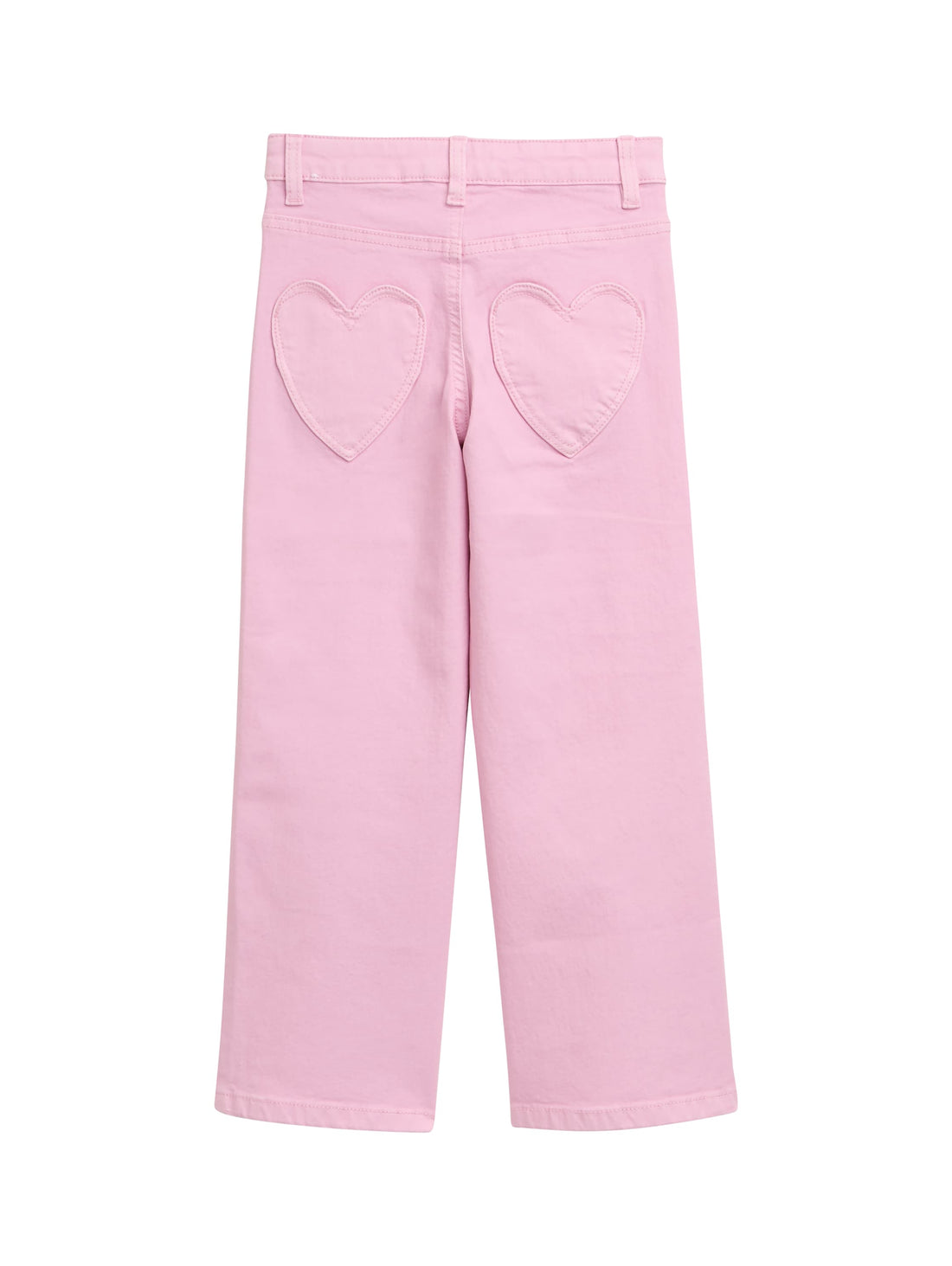 Wide Leg Jeans mit Herz-Details