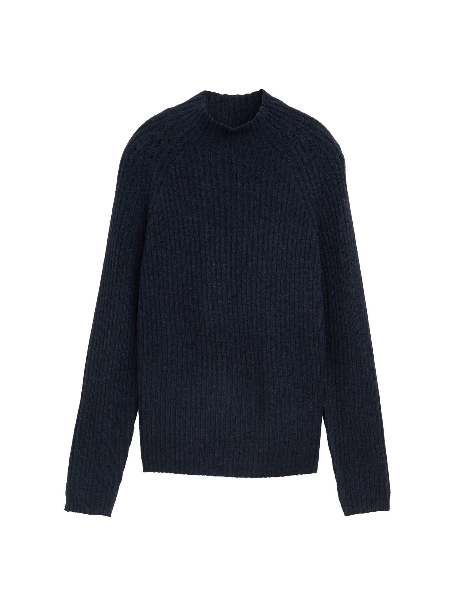 Relaxed Fit Strickpullover mit Stehkragen