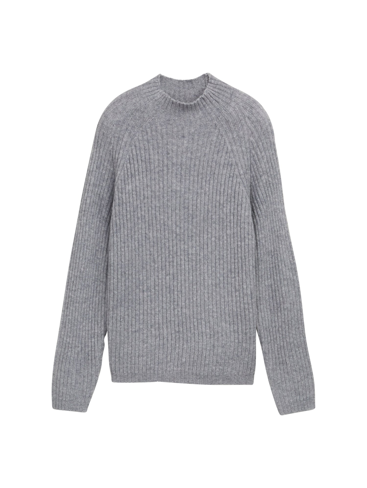 Relaxed Fit Strickpullover mit Stehkragen