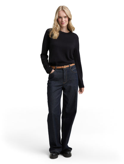 Tom Tailor Denim Female Pullover Basic Rundhalsausschnitt Kaschmir