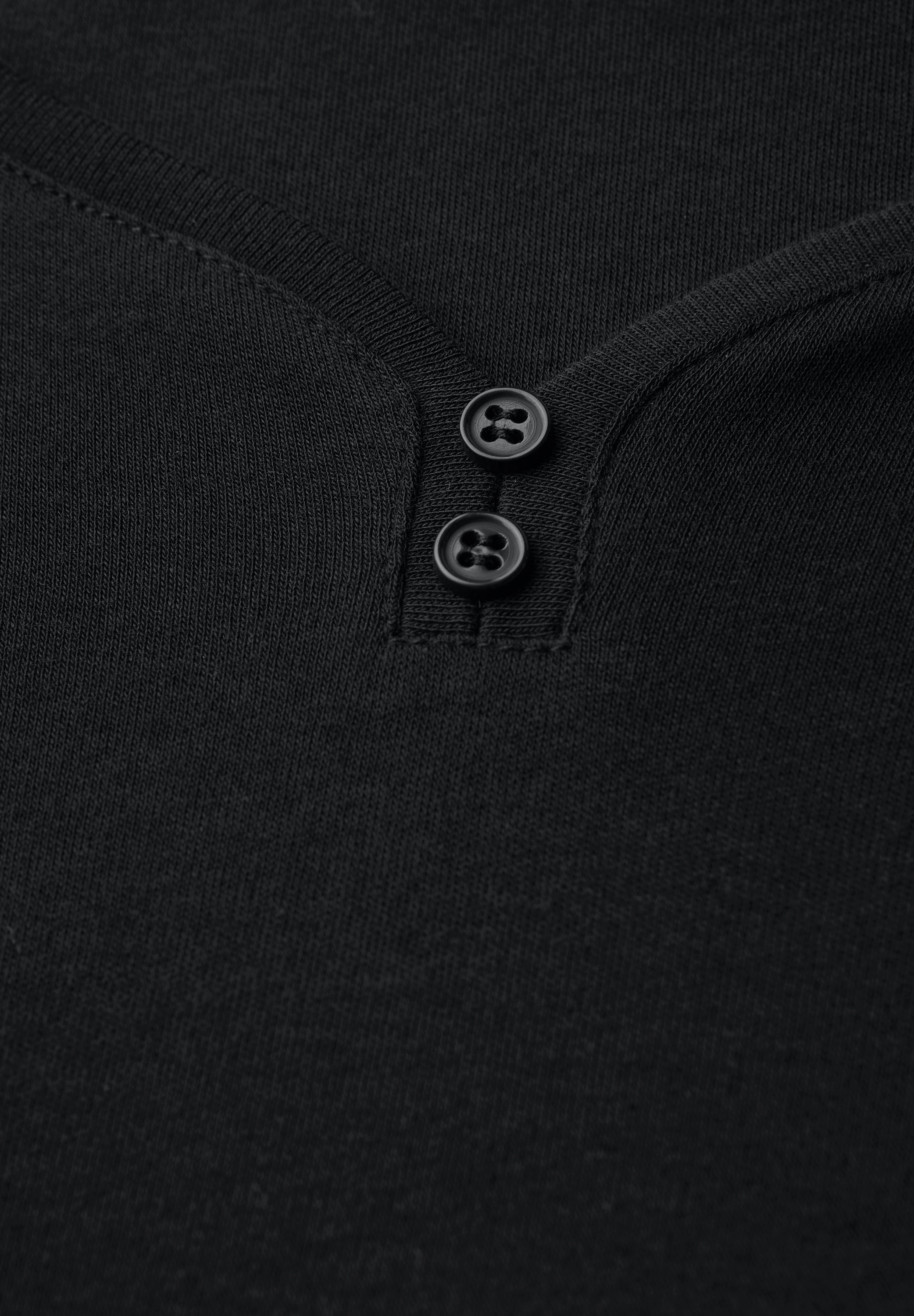 Basic Shirt mit Knopfdetail