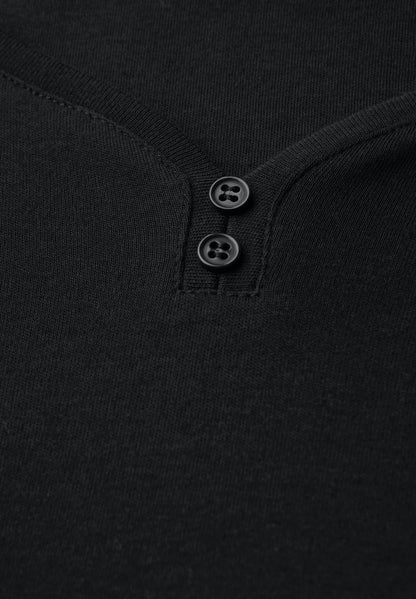Basic Shirt mit Knopfdetail