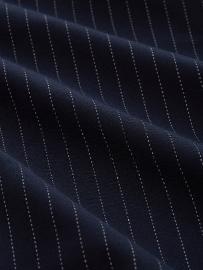 Loose Fit Damen Jerseyhose mit Nadelstreifen und Kordelzug