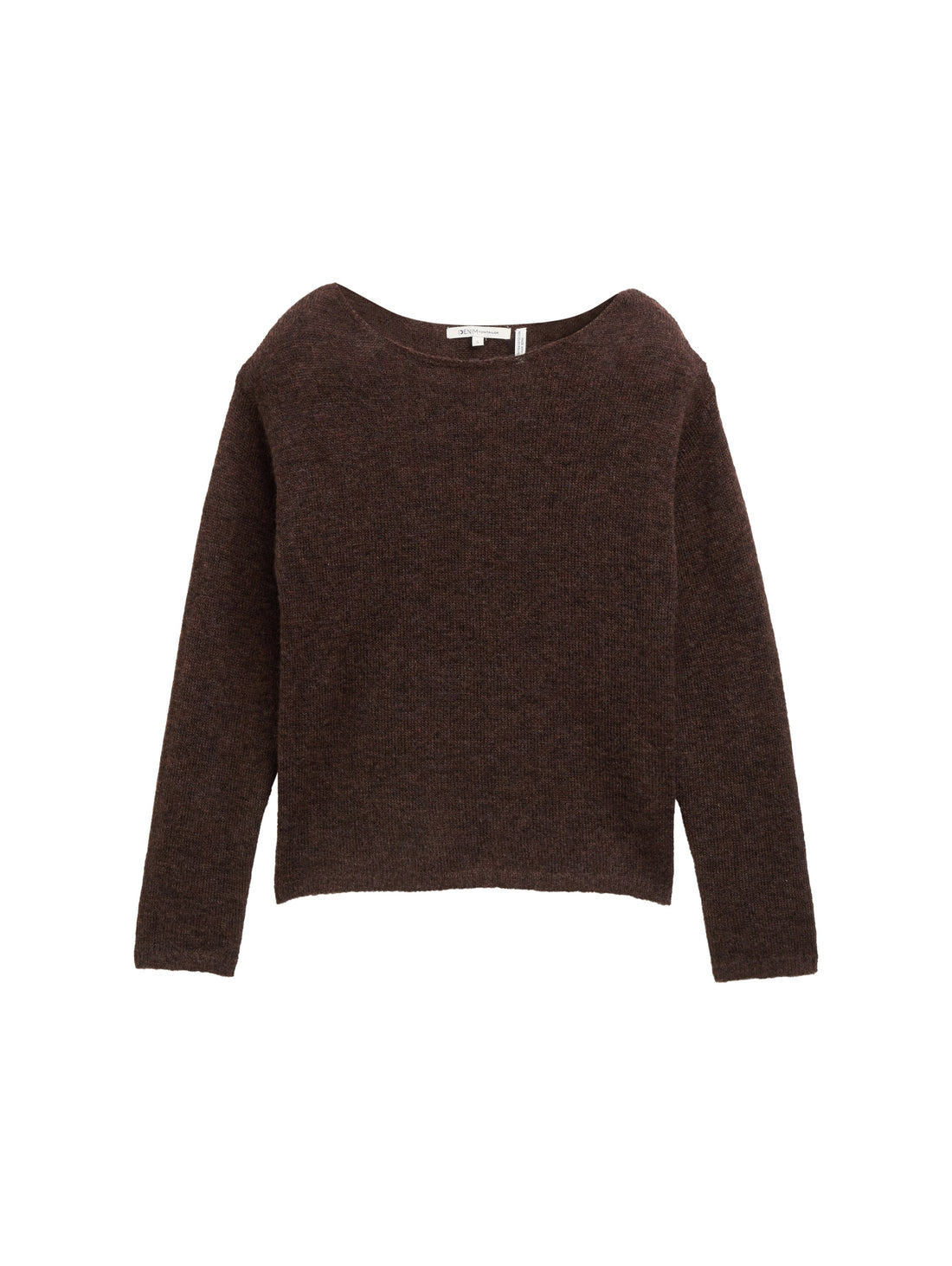 Strickpullover mit U-Boot-Ausschnitt