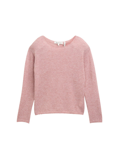 Strickpullover mit U-Boot-Ausschnitt