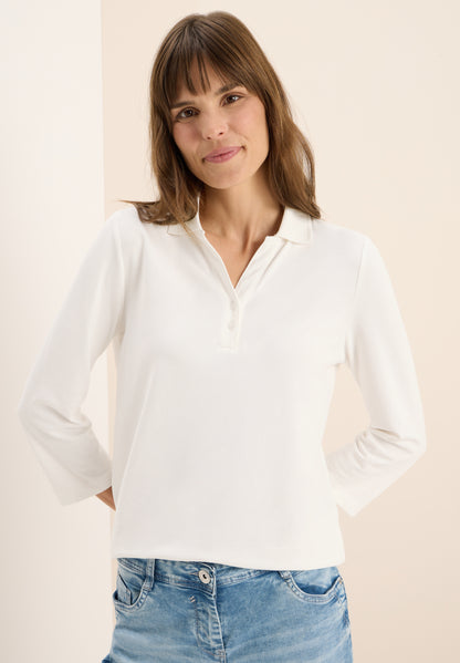 Poloshirt mit Knopfdetail