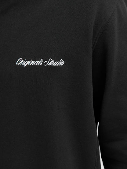 Sweatshirt Herren Langarm Hochgeschlossen Locker geschnitten mit Reißverschluss