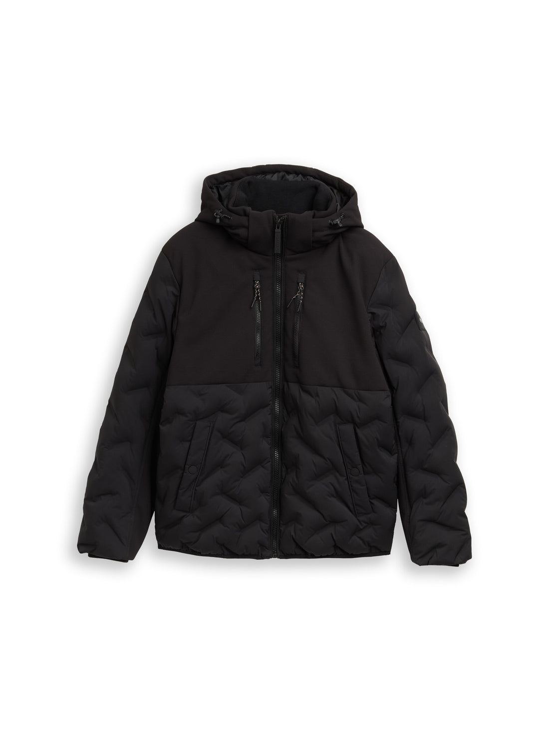 Hybrid Puffer-Jacke mit Steppung